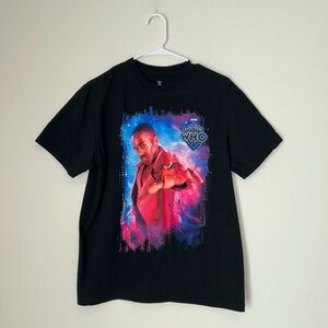 Doctor Who Fifteenth Doctor Medium Black T-shirt